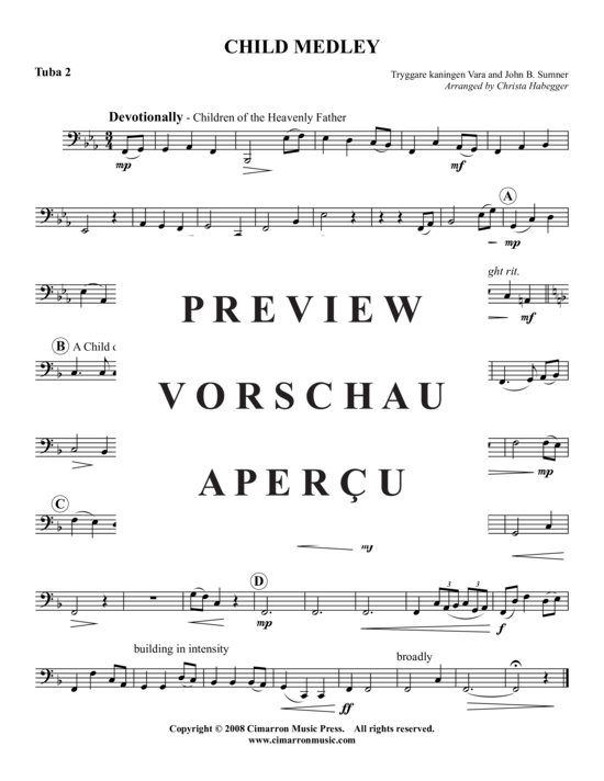 Product gallery: Page 9 of 9 Children of Heavenly Father/A Child of the King , , (Tuba Quartet: 2x Baritone, 2xTuba)