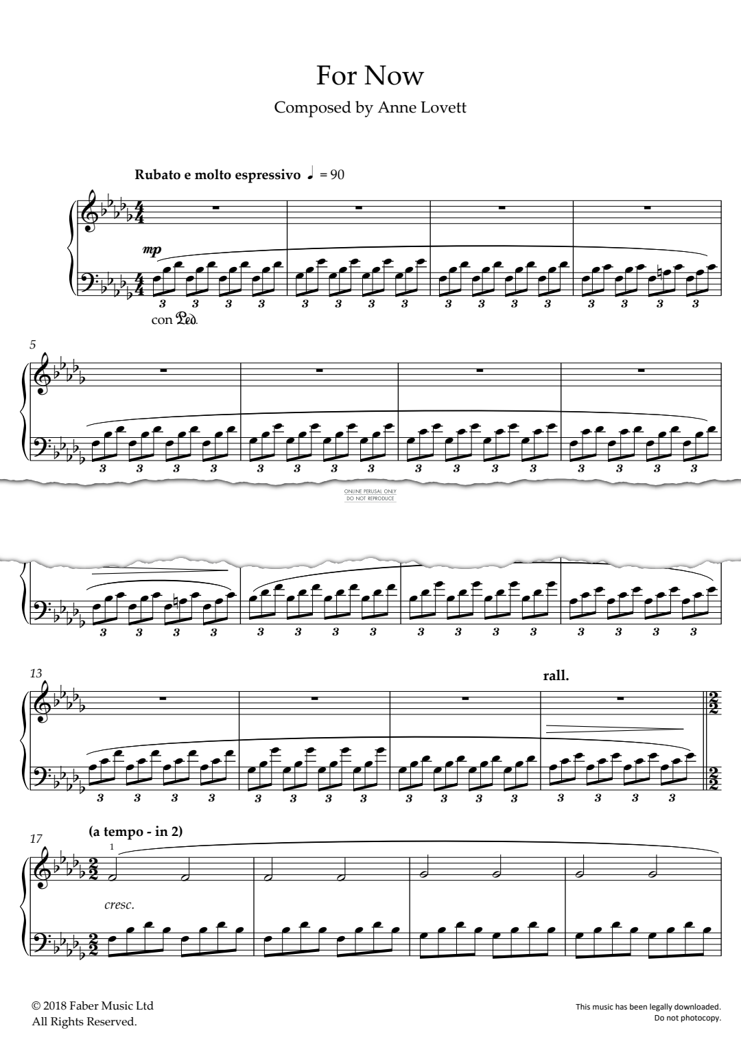 Produktgalerie: Seite 1 von 1 For Now, Anne Lovett, Klavier