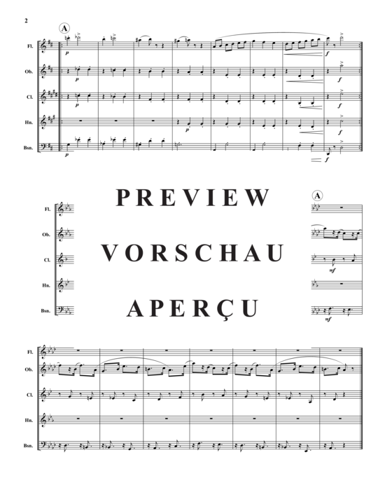 Produktgalerie: Seite 3 von 21 Papillons Op. 2 – 12 Sätze , , (Holzbläser-Quintett)