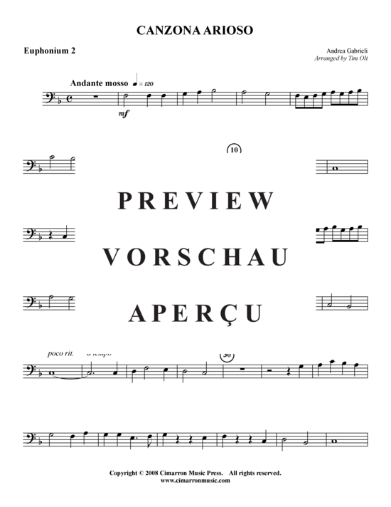 Product gallery: Page 10 of 15 Canzon Ariosos , , (Tuba Quartet: 2x Baritone, 2xTuba)