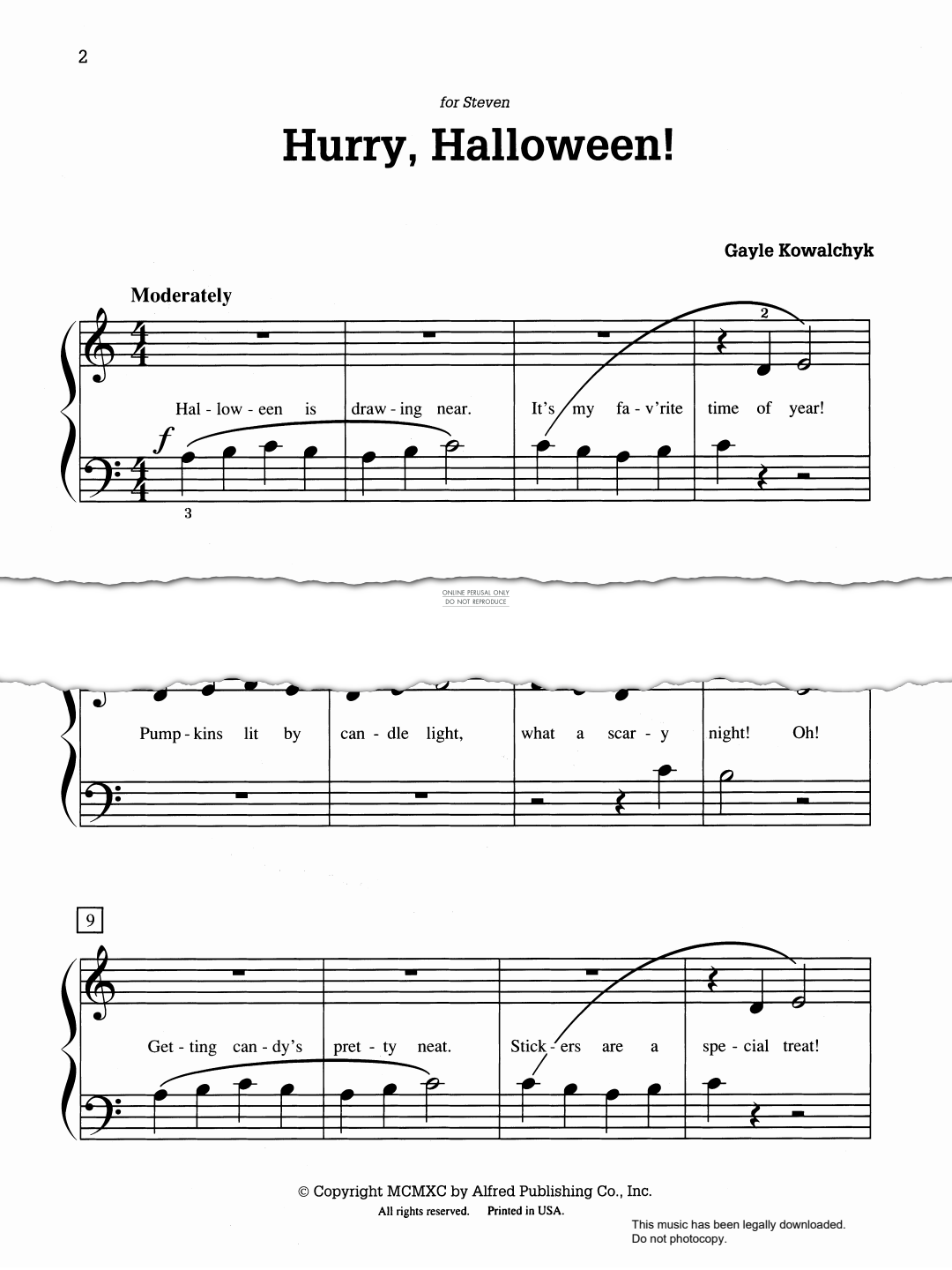 Produktgalerie: Seite 1 von 1 Hurry, Halloween, Gayle Kowalchyk, Klavier