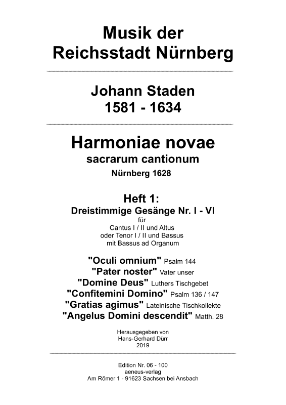 Produktbild zu: Harmoniae novae Heft 1