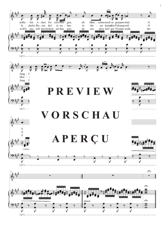 Product gallery: Page 3 of 3 Ave Maria (Ellens Gesang III) D. 839 in A-Dur, , Medium Voice and Piano