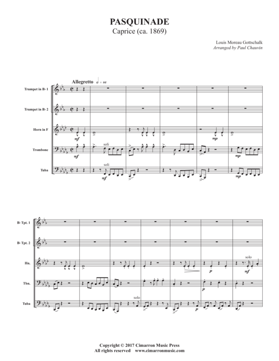 Produktbild zu: Pasquinade L.M. Gottschalk