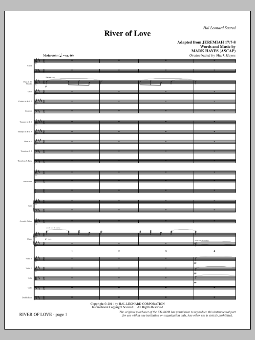 Produktbild zu: River Of Love - Full Score