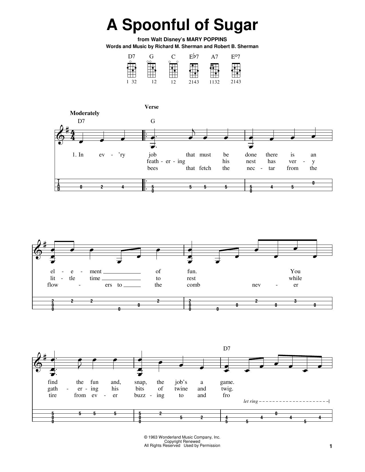 Produktbild zu:  A Spoonful Of Sugar (from Mary Poppins) - Sherman Brothers