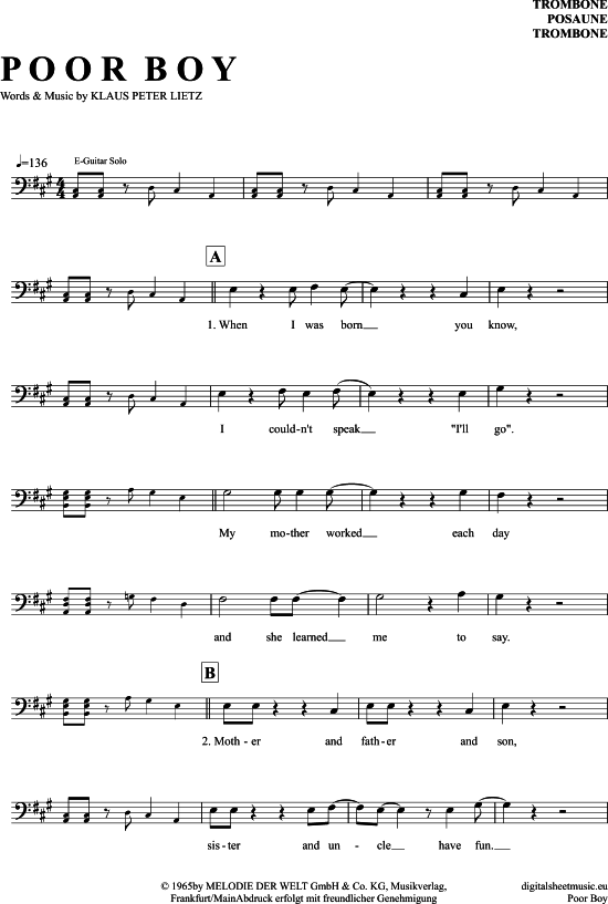 Product picture to: Poor Boy The Lords