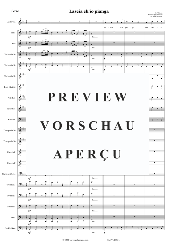 Produktgalerie: Seite 4 von 11 Lascia ch'io pianga, , Sopran Solo und Concert Band