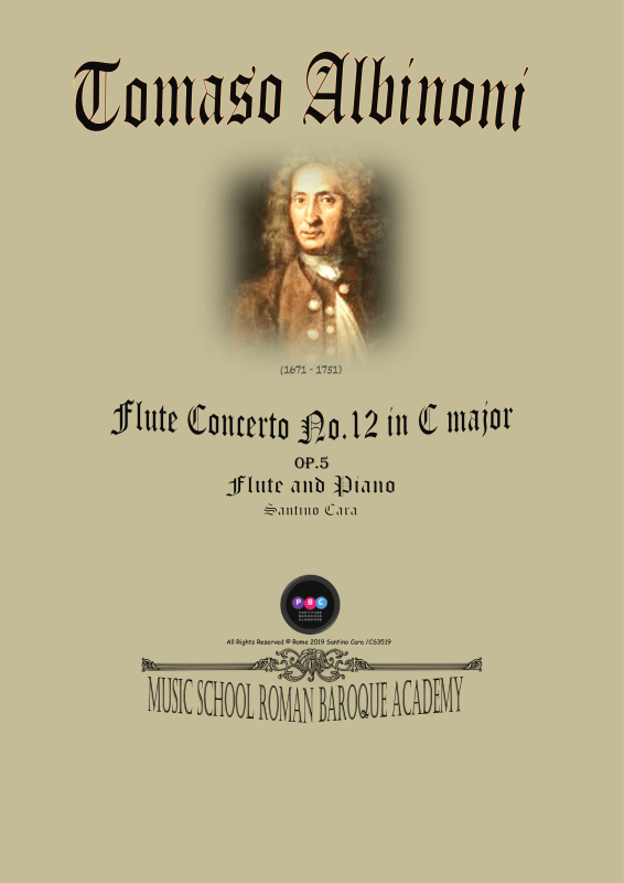 Product picture to: Flute Concerto No.12 in C-Dur Op.5Tomaso Albinoni