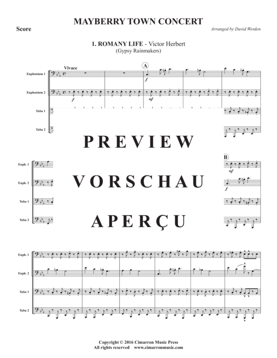 Product gallery: Page 3 of 21 Mayberry Town Concert , , (Tuba Quartett EETT)