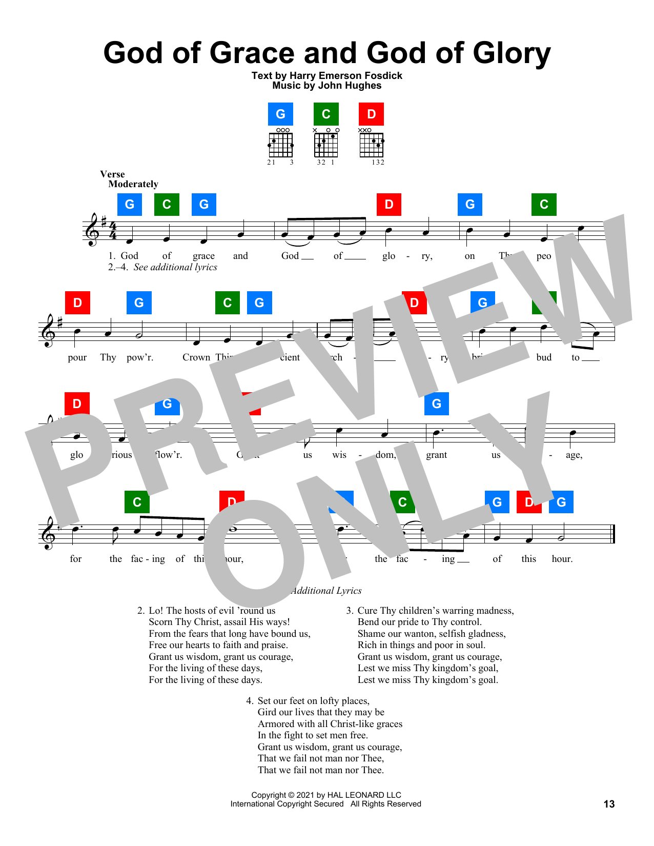 Produktbild zu: God Of Grace And God Of Glory