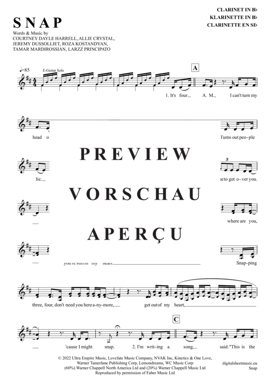 Product gallery: Page 2 of 4 Snap , Linn Rosa, Clarinet in B-flat