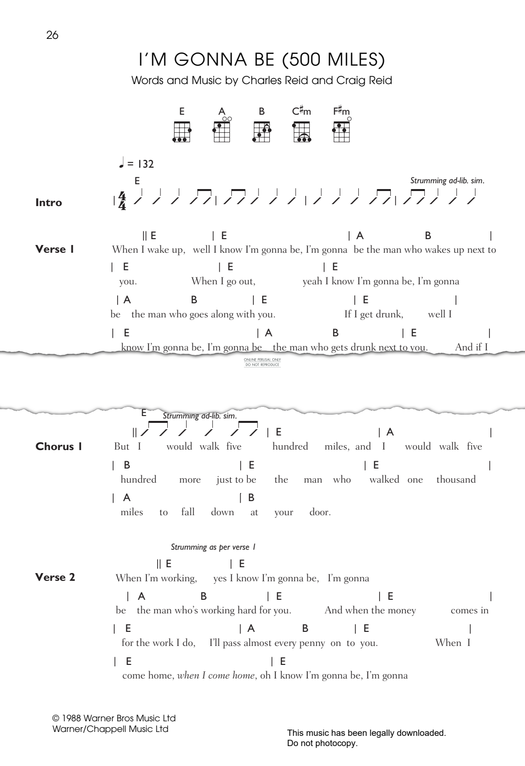 Product gallery: Page 1 of 1 I'm Gonna Be (500 Miles), The Proclaimers