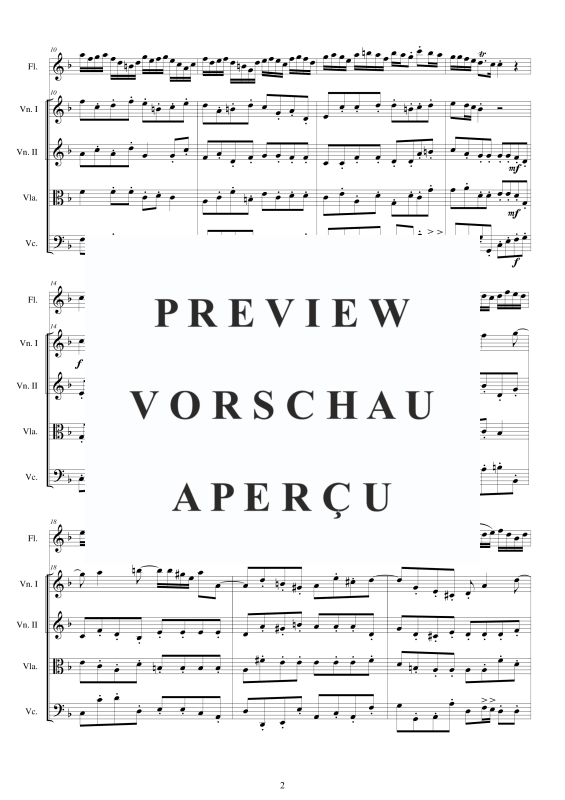 Produktgalerie: Seite 3 von 11 Concerto No.8 to 5 in F-Dur Op.5, , Querflöte Solo und Streicher Ensemble