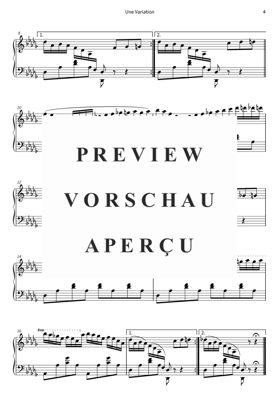 Produktgalerie: Seite 6 von 6 Une Variation, , Klavier Solo