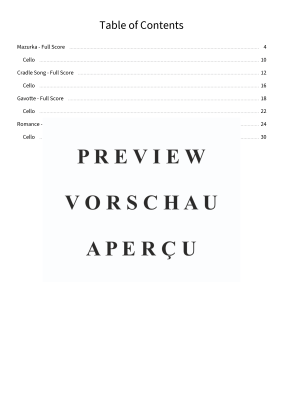 Produktgalerie: Seite 5 von 11 Four Pieces op. 24 - Romantic Character Pieces for Cello & Piano - urtext edition, , Violoncello und Klavier