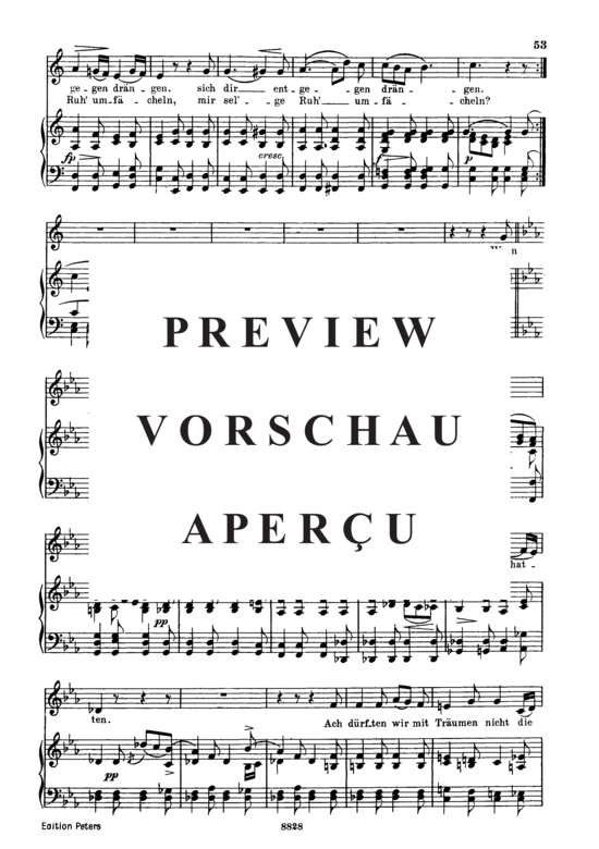 Product gallery: Page 3 of 6 Abendlied für die Entfernte D.856, , Low Voice and Piano
