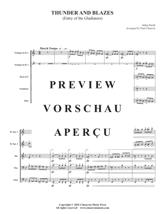 gallery: Thunder and Blazes , , (Blechbläserquintett)