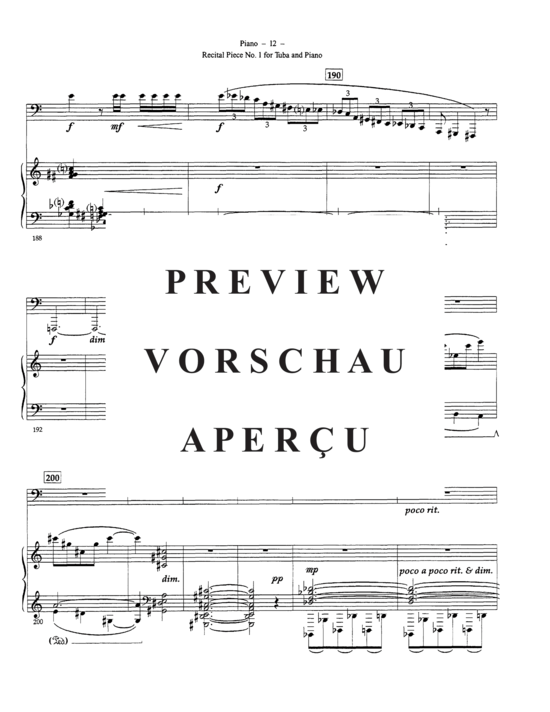 gallery: Recital Piece No 1 , , (Tuba + Klavier)