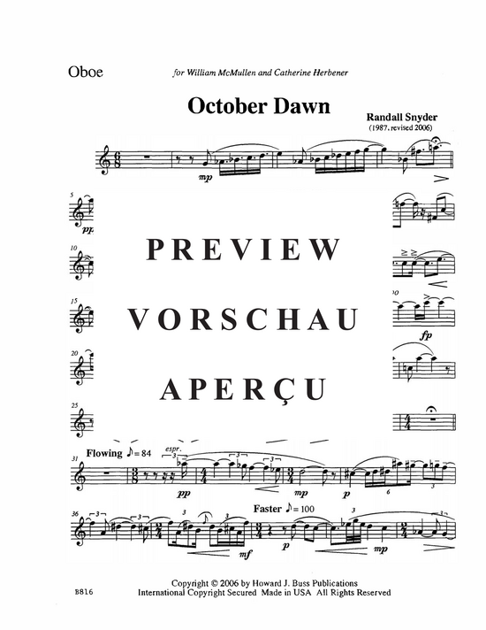 gallery: October Dawn , , (Oboe und Klavier)