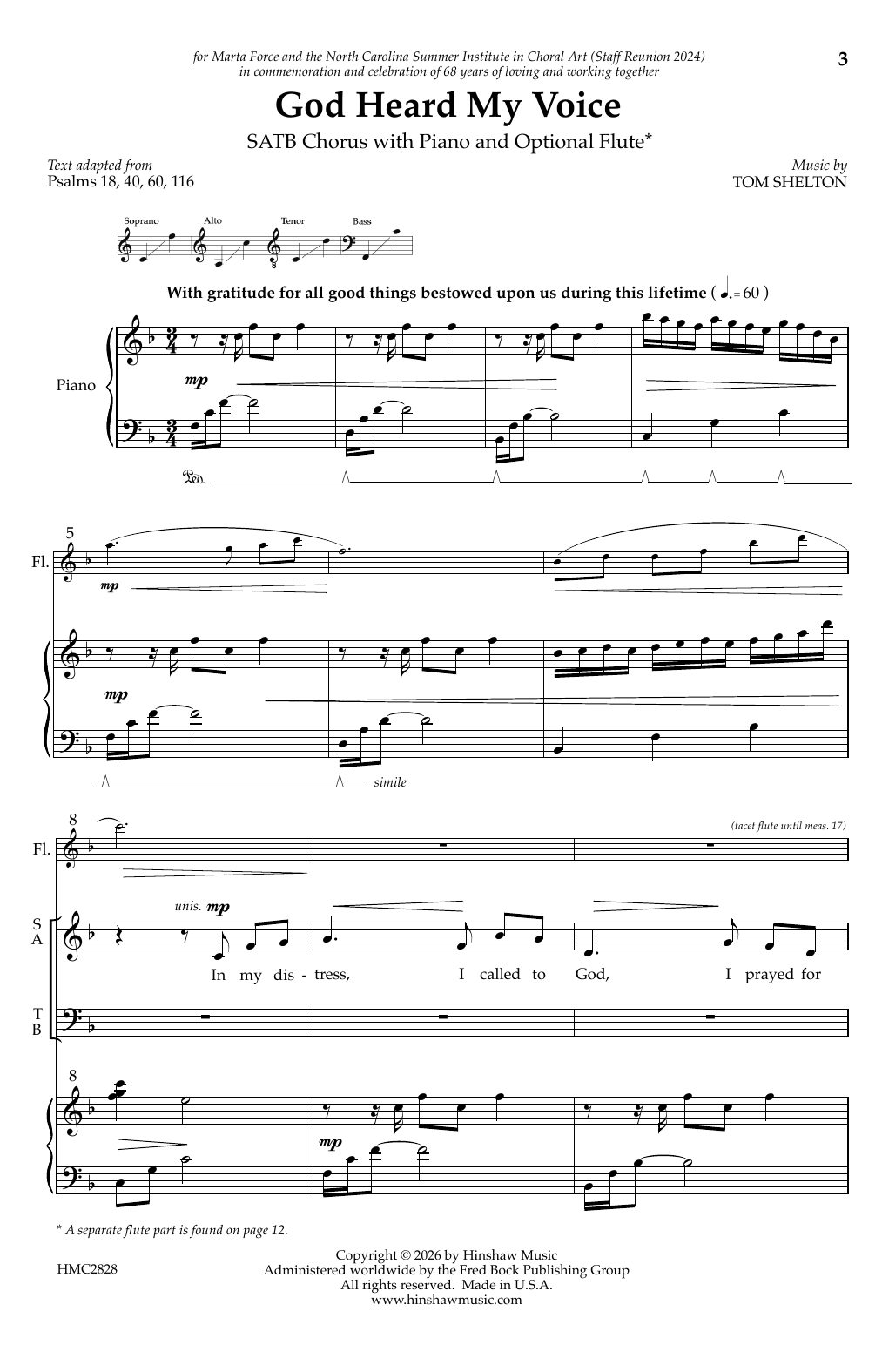 Produktgalerie: Seite 1 von 1 God Heard My Voice, Tom Shelton, Chor