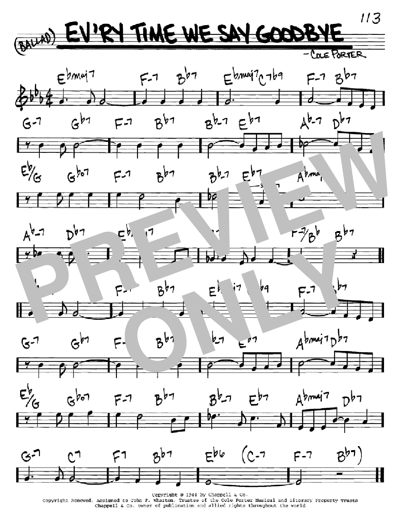 Produktbild zu: Ev'ry Time We Say Goodbye