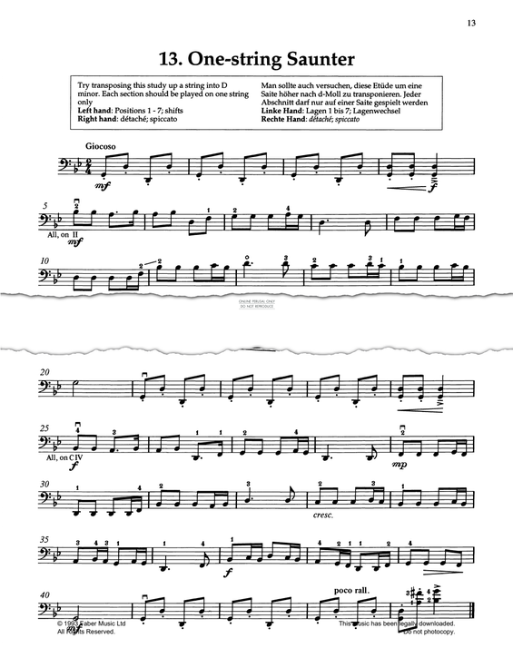 Produktgalerie: Seite 1 von 1 One-String Saunter, Pat Legg, Violoncello