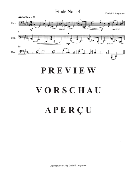Product gallery: Page 19 of 21 Seventeen Etudes for Tuba , , (Tuba Solo)