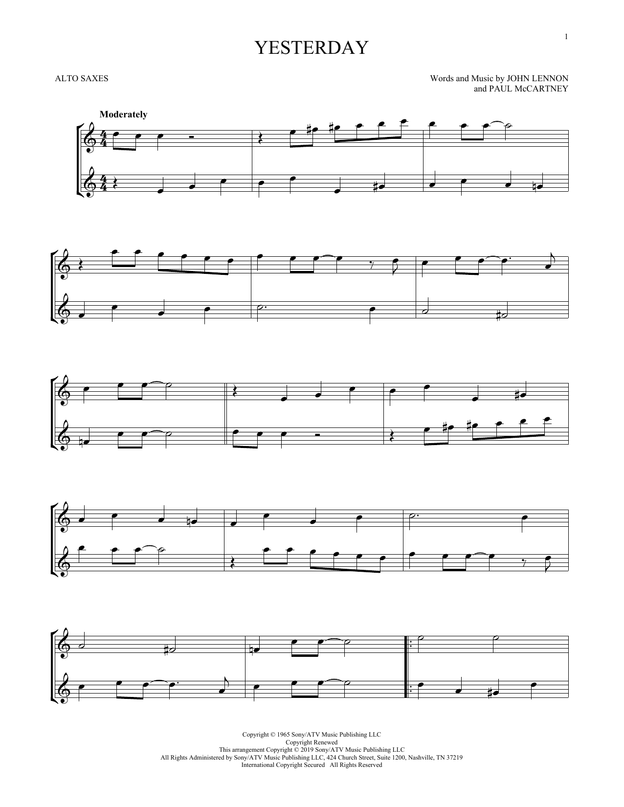 Product gallery: Page 1 of 1 Yesterday, The Beatles