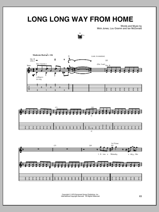Product gallery: Page 1 of 1 Long Long Way From Home, Foreigner