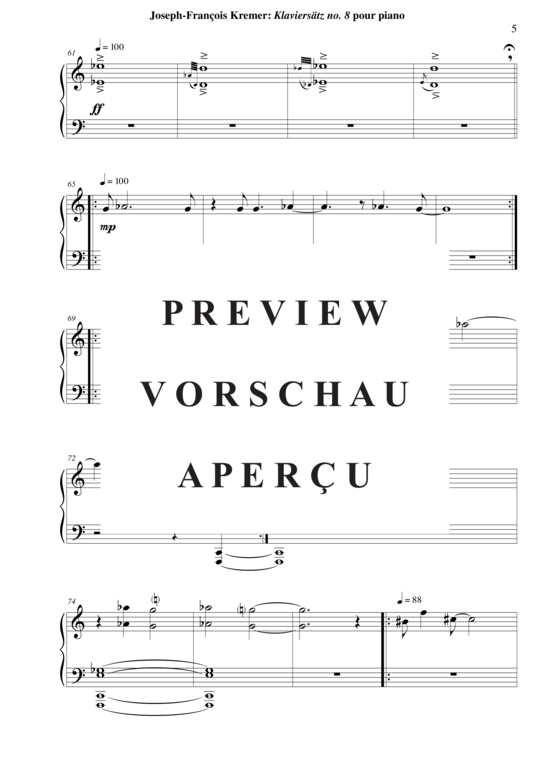Product gallery: Page 6 of 9 Klaviersatz no. 8 , , Piano Solo