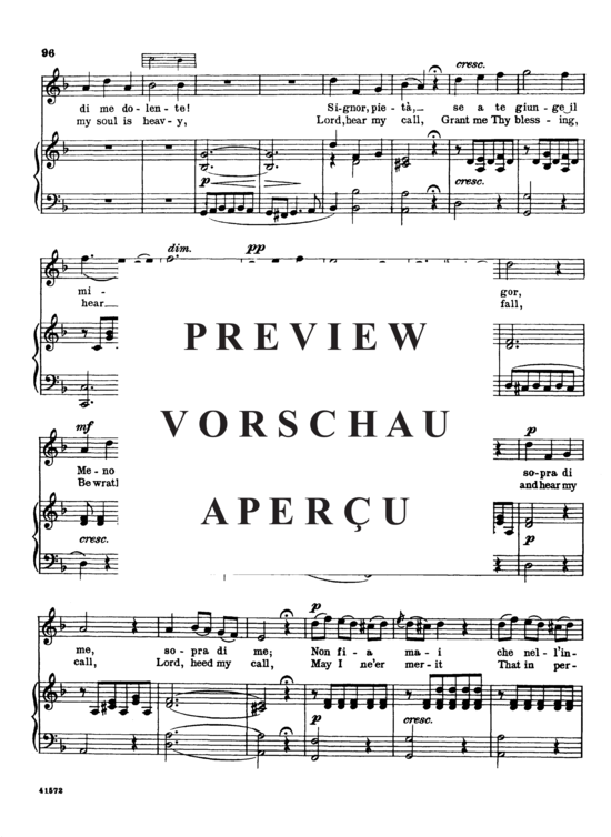 Product gallery: Page 6 of 7 Pietà,Signore, Parisotti, Alessandro, High Voice and Piano