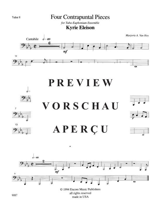 Product gallery: Page 17 of 18 Four Contrapuntal Pieces , , (Tuba Quartett EETT)