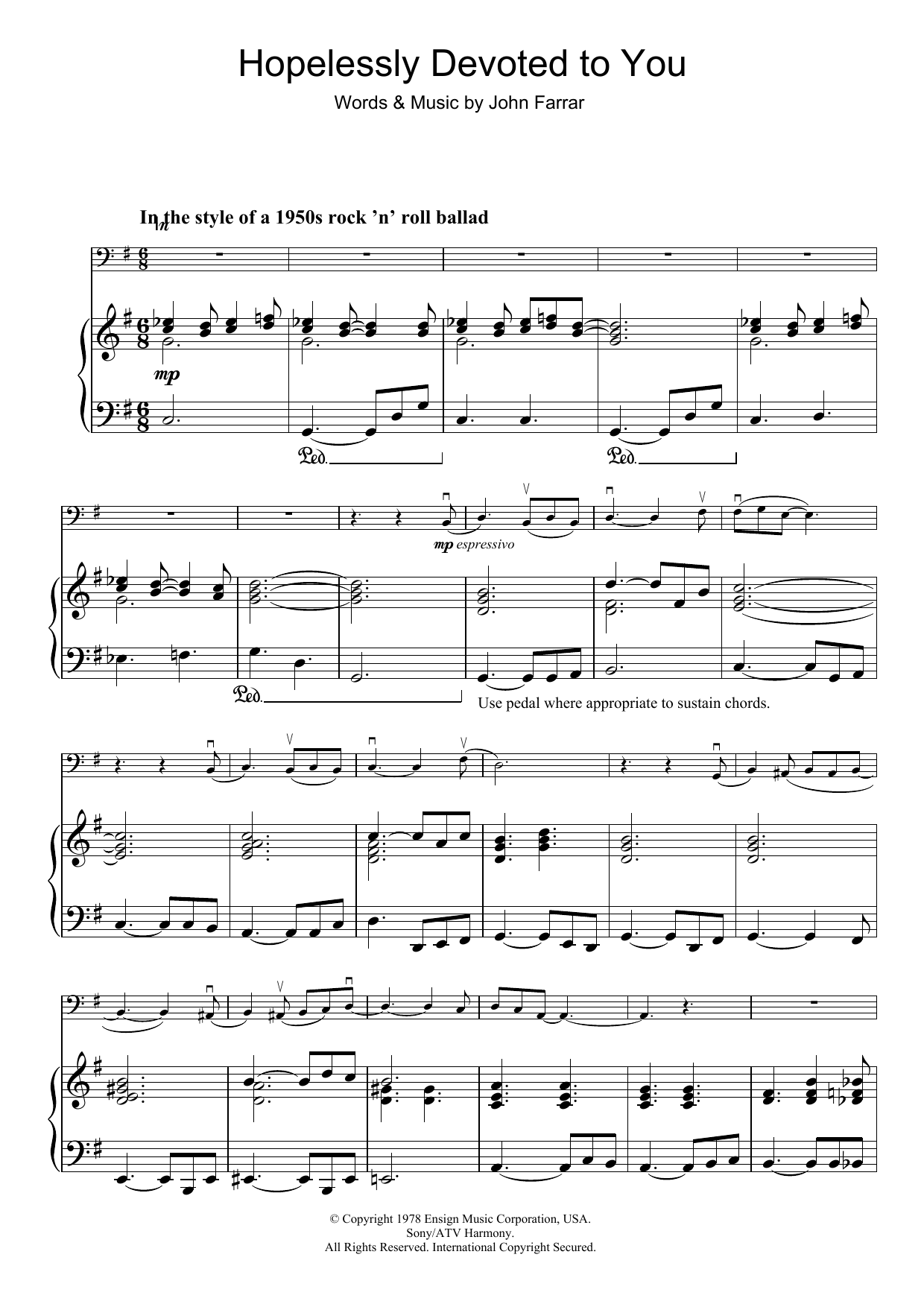 Produktgalerie: Seite 1 von 1 Hopelessly Devoted To You (from Grease), Olivia Newton-John, Violoncello