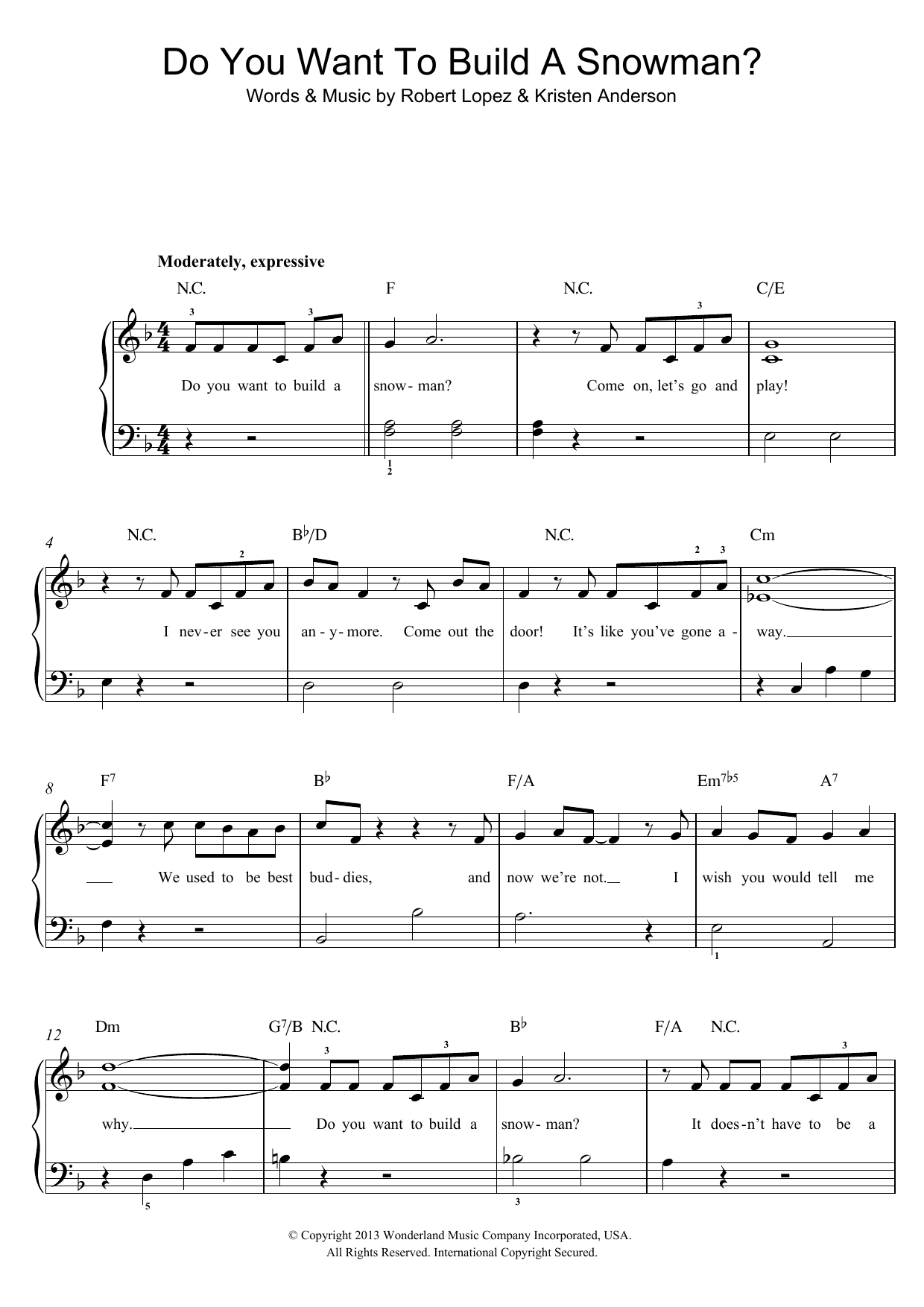 Produktbild zu: Do You Want To Build A Snowman? (from Frozen)