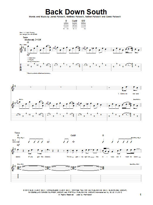 Product gallery: Page 1 of 1 Back Down South, Kings Of Leon