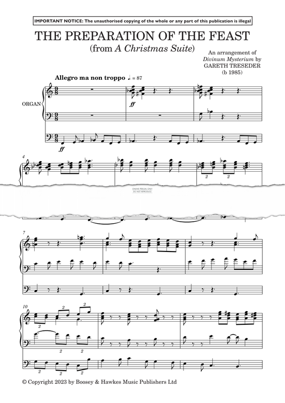 Produktgalerie: Seite 1 von 1 Preparation of the Feast, Gareth Treseder, Orgel