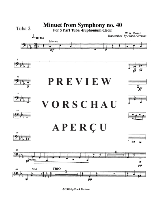 Product gallery: Page 15 of 16 Minuet , , (Tuba Quintet EEETT)