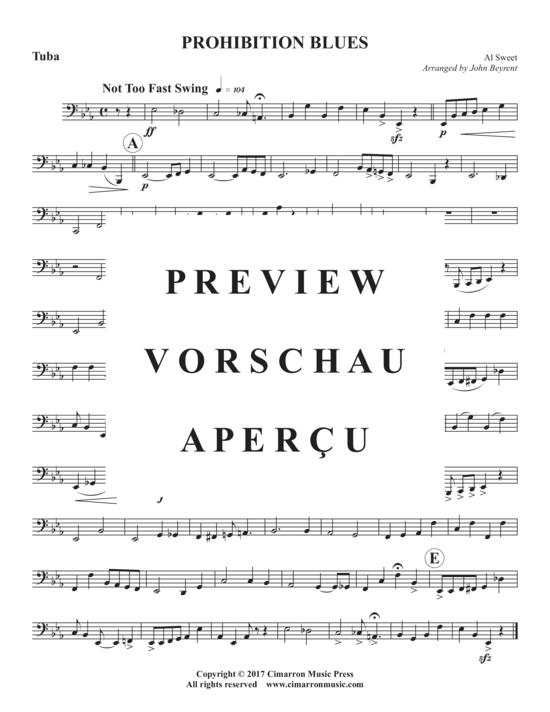 Produktgalerie: Seite 11 von 11 Prohibition Blues , , (Blechbläserquintett)