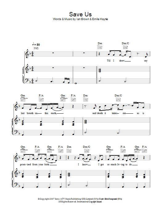 Produktgalerie: Seite 1 von 1 Save Us, Ian Brown, Gesang, Gitarre, Klavier
