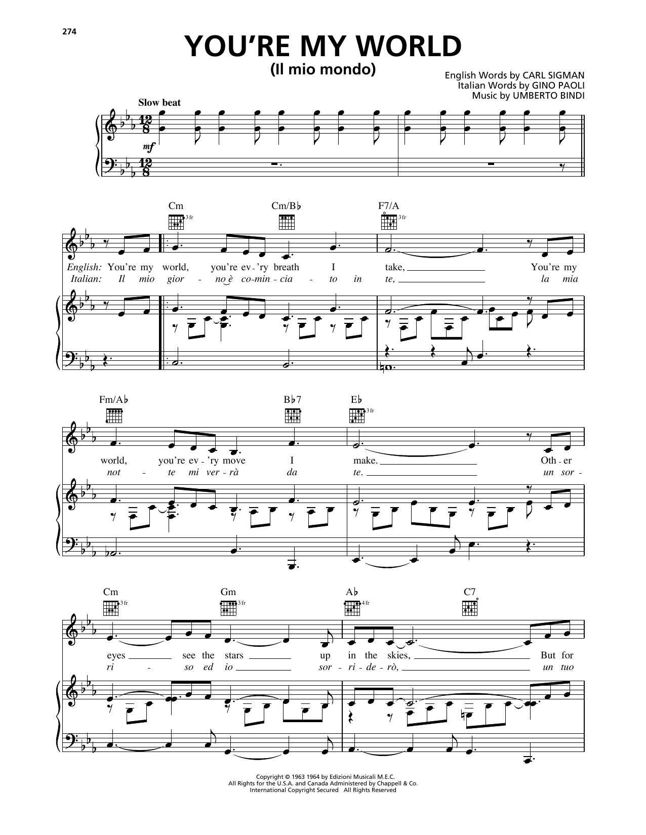 Produktbild zu: You're My World (Il Mio Mondo)