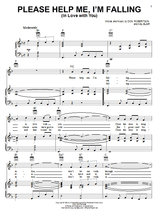 Produktgalerie: Seite 1 von 1 Please Help Me, I'm Falling (In Love With You), Hank Locklin, Gesang, Gitarre, Klavier