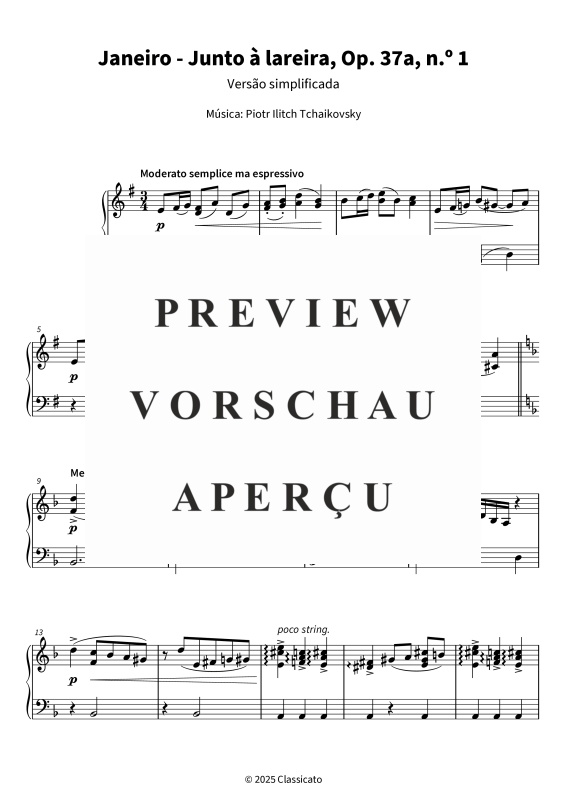 Product gallery: Page 5 of 6 Janeiro - Junto à lareira - Versão simplificada, , Piano Solo