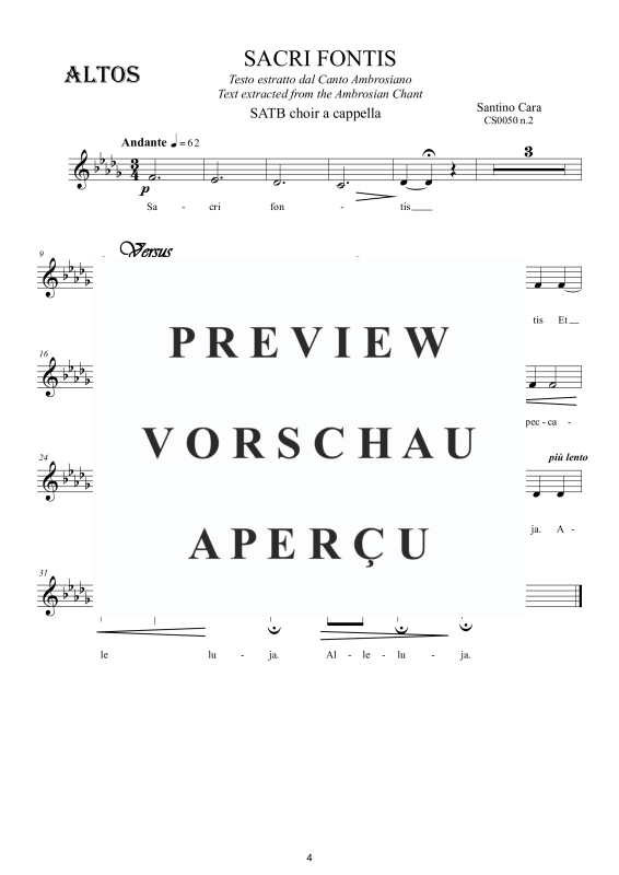 Produktgalerie: Seite 5 von 7 Sacri fontis - Ambrosianischer Gesang, , Gemischter Chor a capella