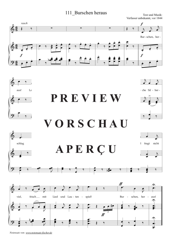 Product gallery: Page 2 of 3 Burschen heraus , , (voice + piano)