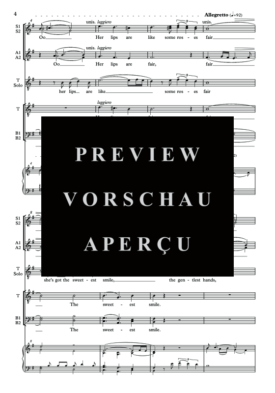 Produktgalerie: Seite 5 von 11 Black Is the Colour, , Sopran Solo, Gemischter Chor und Klavier
