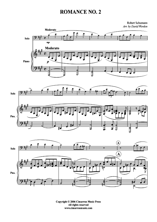 Product picture to: Romanze Nr. 2  Robert Schumann
