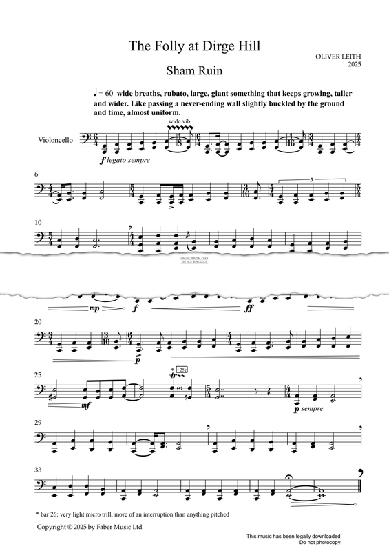 Produktgalerie: Seite 1 von 1 The Folly at Dirge Hill, Oliver Leith, Violoncello