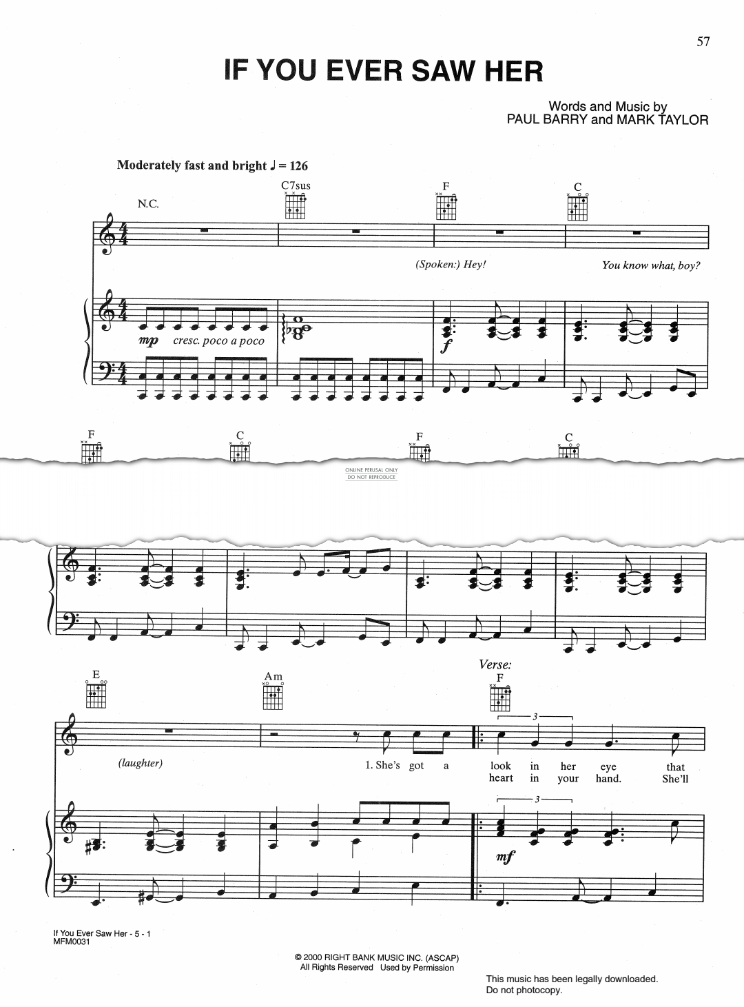 Produktgalerie: Seite 1 von 1 If You Ever Saw Her, Ricky Martin, Gesang, Gitarre, Klavier