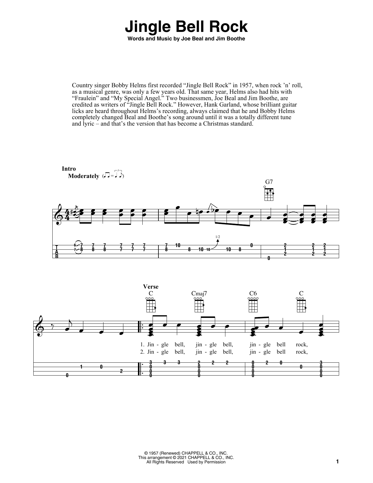 Product gallery: Page 1 of 1 Jingle Bell Rock (arr. Fred Sokolow), Bobby Helms